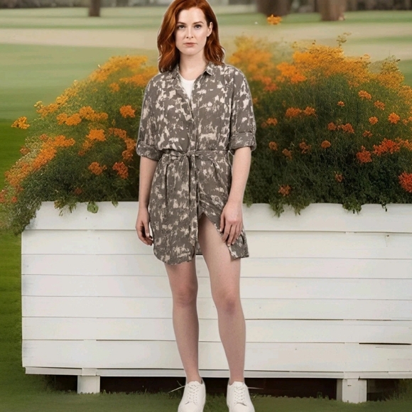 Uniqlo Gray Mini Dress - Picture 1 of 4
